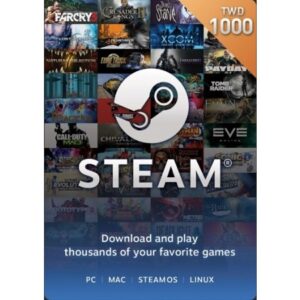 Steam 1,000元台幣錢包 蒸氣卡/爭氣卡